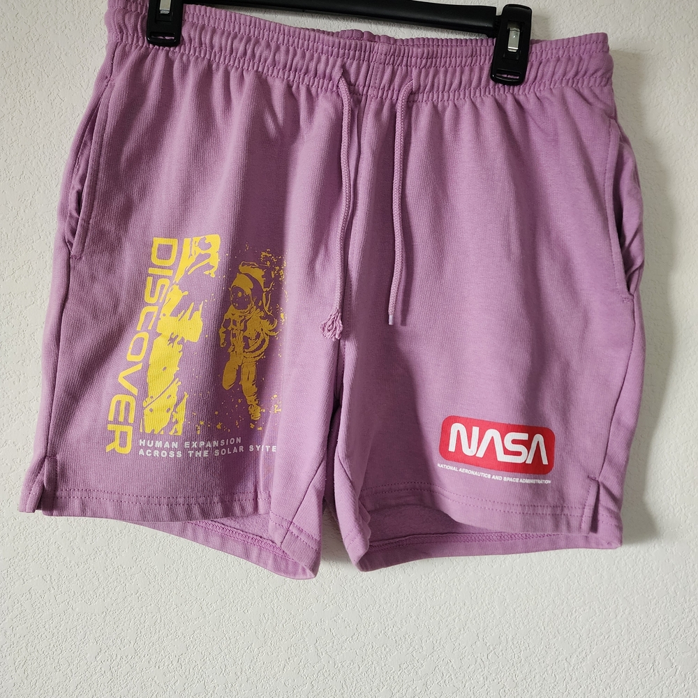 Hyper Space Junior's Purple NASA Athletic Shorts Size: Medium